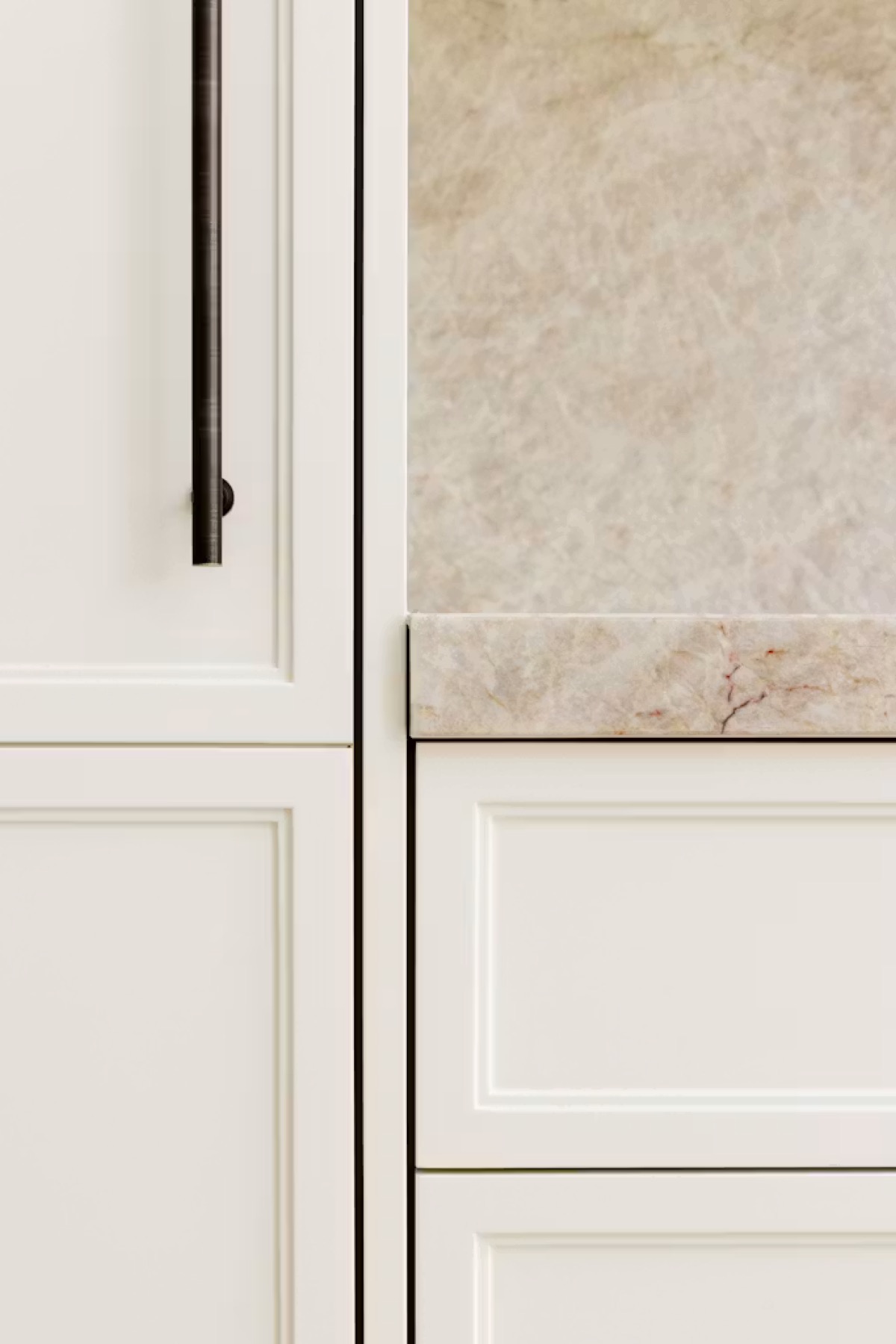 Split Pines — cabinetry and stone worktop detail