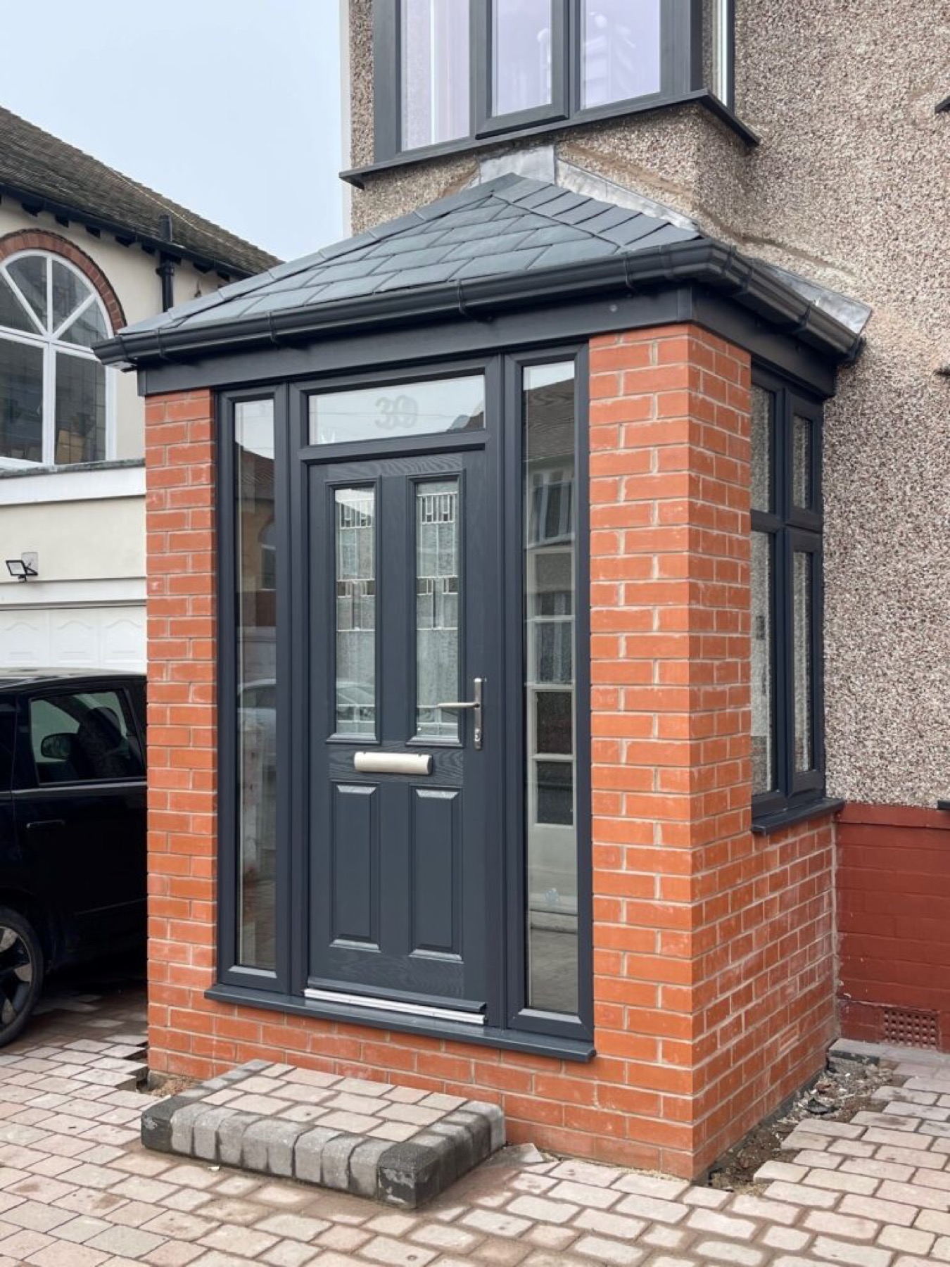 Bespoke porch entrance
